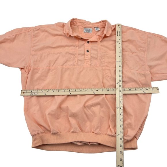 Vintage Men's Peach Pullover Shirt Large From The Mens Store Sears‎ - Picture 3 of 4